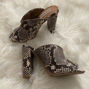Snakeskin Mules by Steve Madden